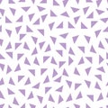 Triangle background. Seamless pattern. Geometric abstract texture. Pink and white colors. Polygonal mosaic style. Vector Royalty Free Stock Photo